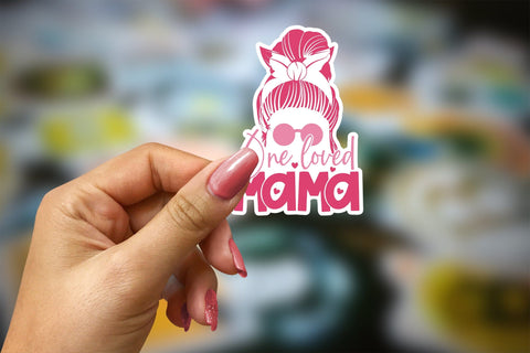 One Loved Mama, Valentine's Day Stickers Sublimation CraftLabSVG 