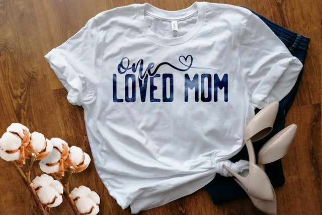 One Loved Mom Svg Png Files, Mom Life Svg, Mom Vibes Svg, Mom Mode Svg, Mothers Day Svg, Mom Shirt Svg, Girl and Boy Mom SVG DesignDestine 