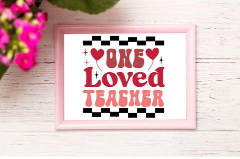 One loved teacher Svg Design SVG Regulrcrative 