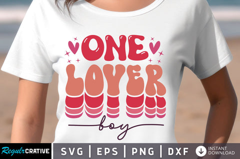 One Lover boy SVG Design SVG Regulrcrative 