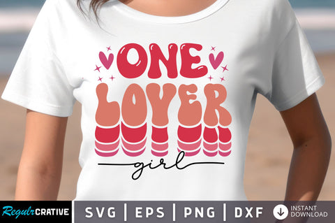 One Lover girl svg Design SVG Regulrcrative 