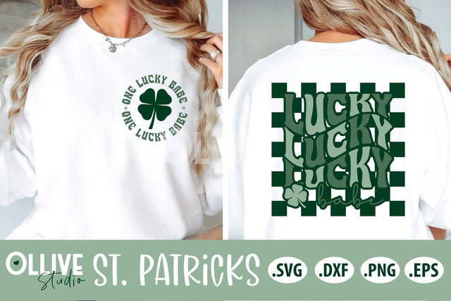 One Lucky Babe SVG | St. Patrick's Day SVG SVG Ollive Studio 