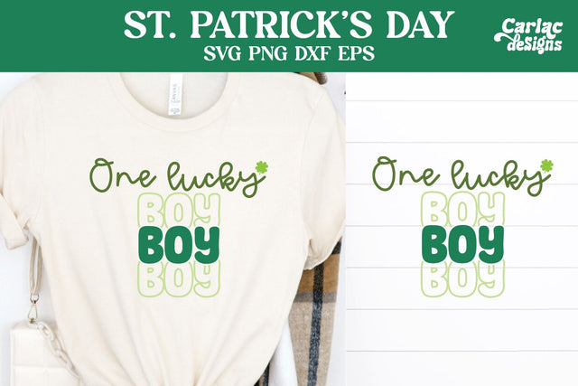 One Lucky Boy SVG, St Patrick's Day SVG SVG Carla C Designs 