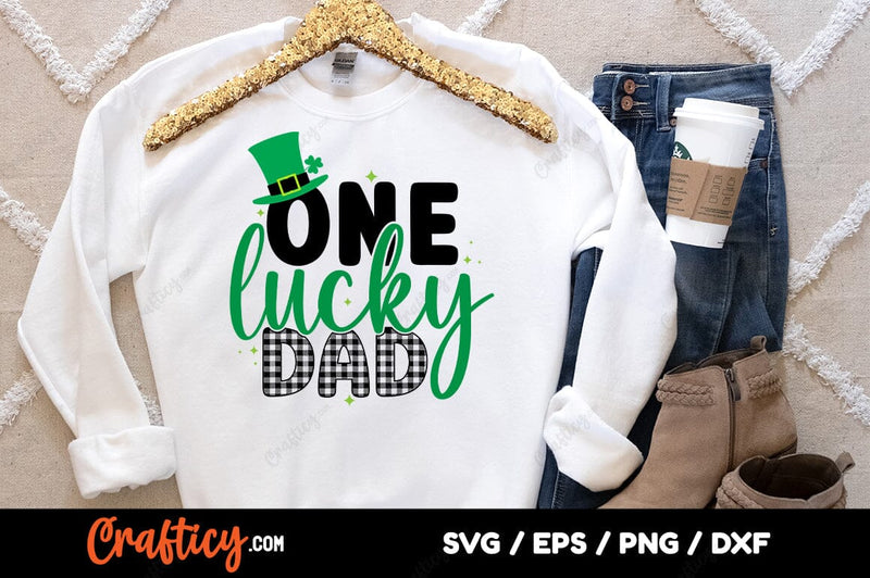One Lucky Dad SVG Design SVG Designangry 