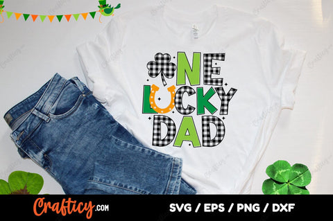 One Lucky Dad SVG Design SVG Designangry 