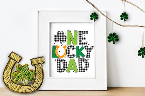 One Lucky Dad SVG Design SVG Designangry 
