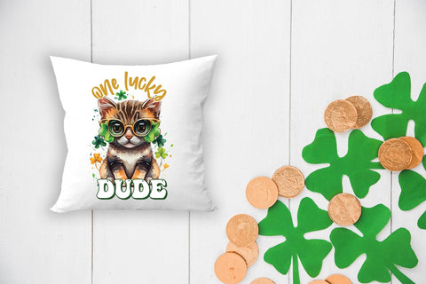 One Lucky Dude - St. Patrick's Day Sublimation Sublimation CraftLabSVG 