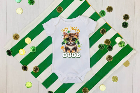 One Lucky Dude - St. Patrick's Day Sublimation Sublimation CraftLabSVG 