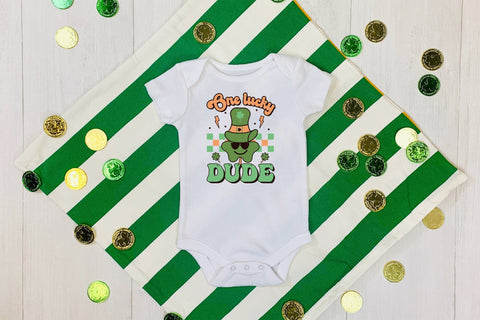 One Lucky Dude | St Patrick's Day Sublimation Sublimation CraftLabSVG 