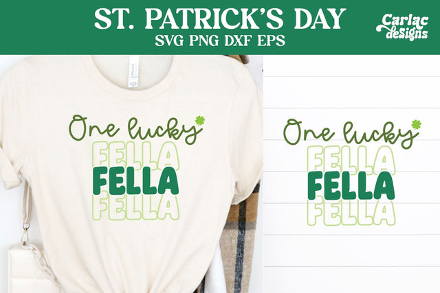 One Lucky Fella SVG, St Patrick's Day SVG SVG Carla C Designs 
