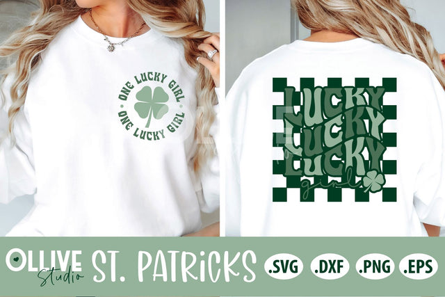 One Lucky Girl SVG | St. Patrick's Day SVG SVG Ollive Studio 