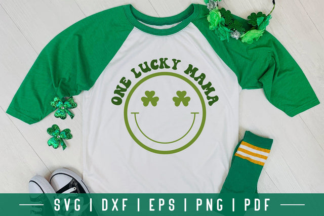 One Lucky Mama - Retro St. Patrick's Day SVG SVG CraftLabSVG 