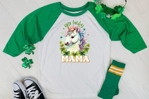 One Lucky Mama | St. Patrick's Day Sublimation Sublimation CraftLabSVG 
