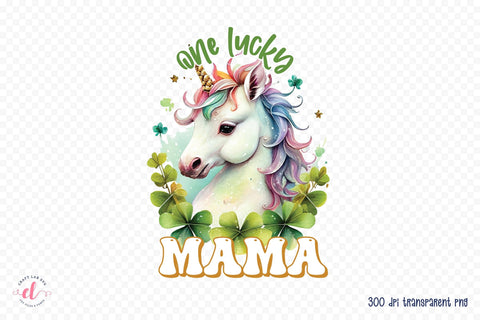 One Lucky Mama | St. Patrick's Day Sublimation Sublimation CraftLabSVG 
