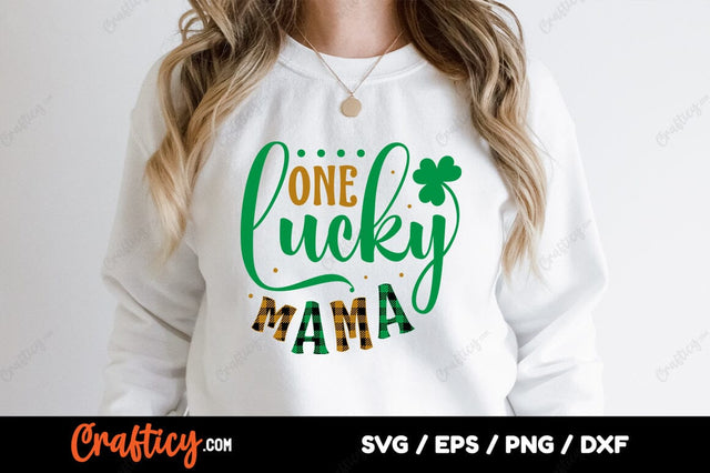 One Lucky Mama SVG Design SVG Designangry 