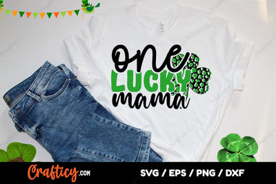 One lucky mama SVG Design SVG Designangry 