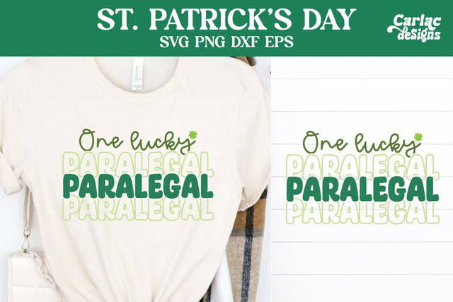 One Lucky Paralegal SVG, St Patrick's Day SVG SVG Carla C Designs 