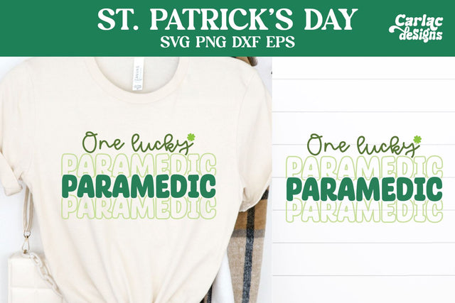 One Lucky Paramedic SVG, St Patrick's Day SVG SVG Carla C Designs 