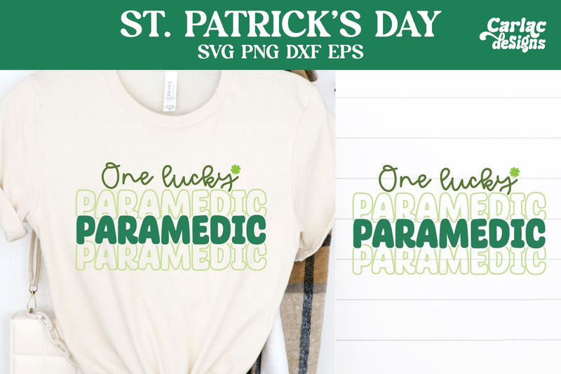 One Lucky Paramedic SVG, St Patrick's Day SVG SVG Carla C Designs 