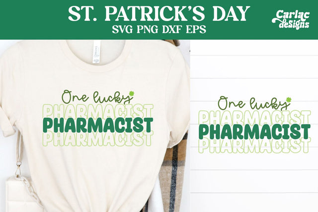 One Lucky Pharmacist SVG, St Patrick's Day SVG SVG Carla C Designs 