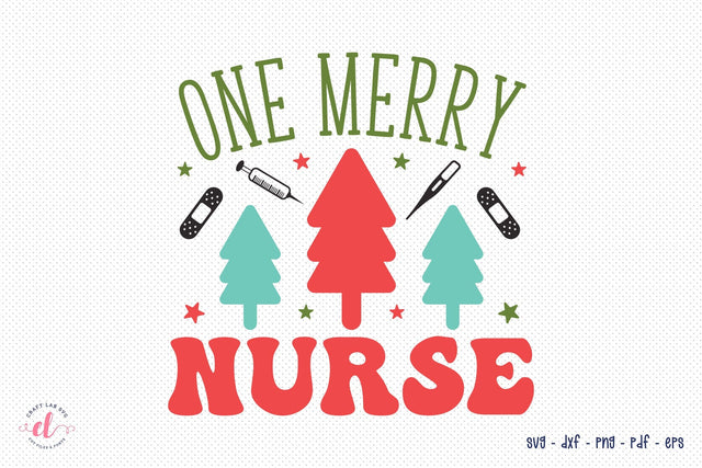 One Merry Nurse - Christmas SVG Design SVG CraftLabSVG 