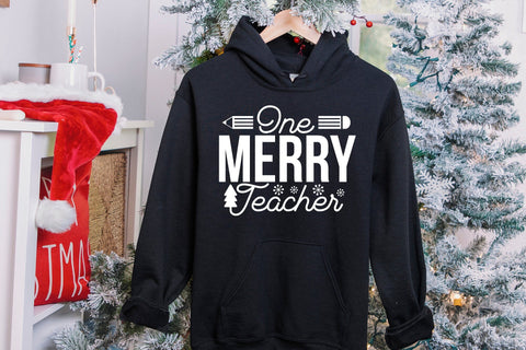 One Merry Teacher - Christmas SVG SVG CraftLabSVG 