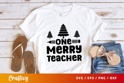 One merry teacher Svg Design SVG Designangry 
