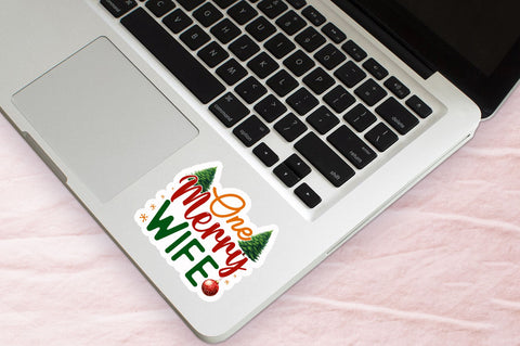One merry wife Sticker Design Sublimation Regulrcrative 