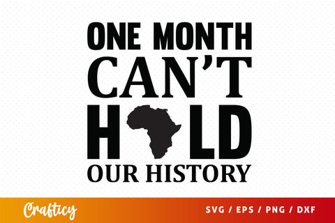 One month cant hold our history SVG Design SVG Designangry 