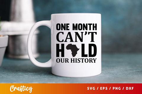 One month cant hold our history SVG Design SVG Designangry 