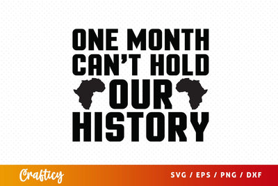 One month cant hold our history SVG Design SVG Designangry 