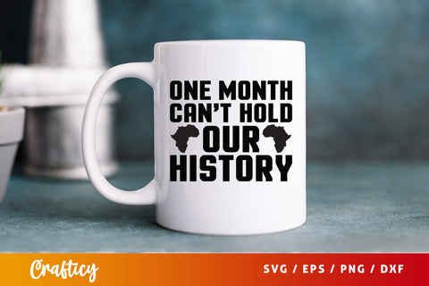 One month cant hold our history SVG Design SVG Designangry 