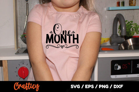 One month SVG Design SVG Designangry 