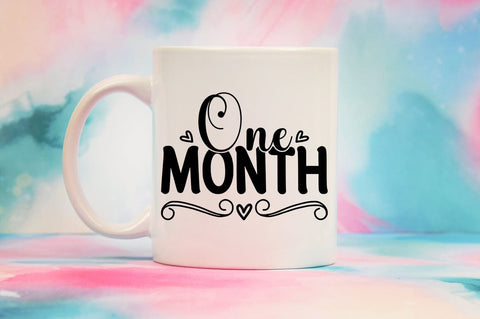 One month SVG Design SVG Designangry 