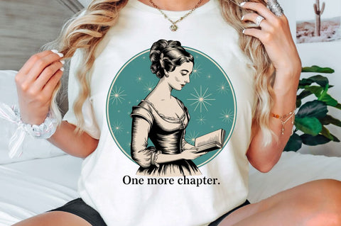 One More Chapter Funny Book Lover PNG Sublimation Design Sublimation Regulrcrative 