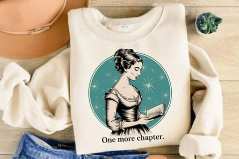 One More Chapter Funny Book Lover PNG Sublimation Design Sublimation Regulrcrative 