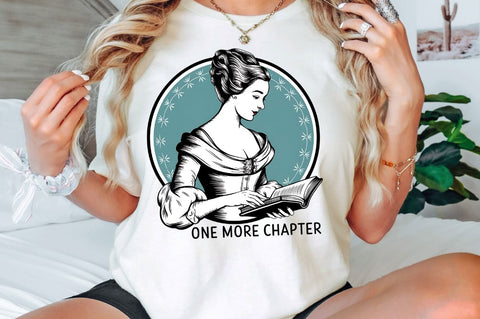 One More Chapter Funny Book Lover PNG Sublimation Design Sublimation Regulrcrative 