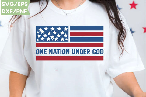 One nation under god, Patriotic Flag Svg Bundle, American Flag SVG Bundle, July 4th, Patriotic Svg, Fourth Of July,Funny Quote Svg,flag svg,flag PNG, SVG farhad farhad 