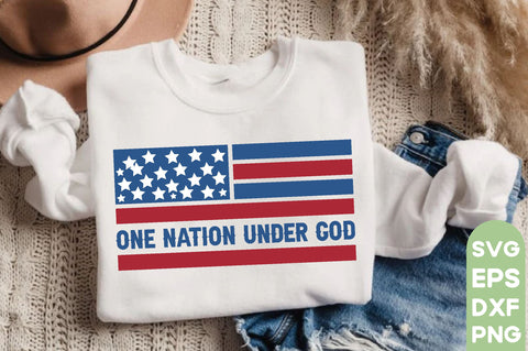 One nation under god, Patriotic Flag Svg Bundle, American Flag SVG Bundle, July 4th, Patriotic Svg, Fourth Of July,Funny Quote Svg,flag svg,flag PNG, SVG farhad farhad 