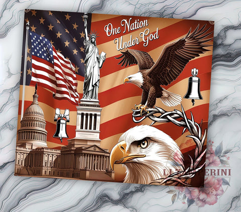One Nation Under God Tumbler, Christian Tumbler Wrap, 20oz Sublimation Design, Faith-Based Drinkware, Digital Download Tumbler, Patriotic Tumbler Art, Unique Gift Tumbler Sublimation Li Zamperini 