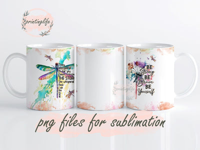 One-of-a-Kind Christian Mug Wrap Design, Instant Digital Design Download Mug Wrap Design, Mug Design PNG Sublimation PrintingLife 