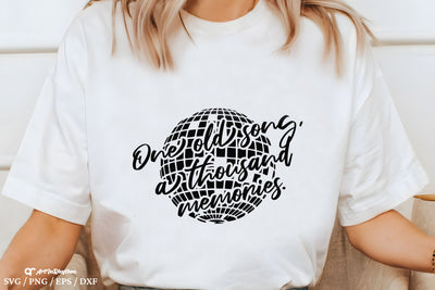 One Old Song Svg, Retro Music Svg, Disco Vintage Style Svg, Music Svg SVG Artinrhythm shop 