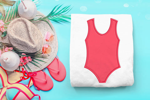 One Piece Swimsuit Applique Embroidery Embroidery/Applique DESIGNS Designed by Geeks 