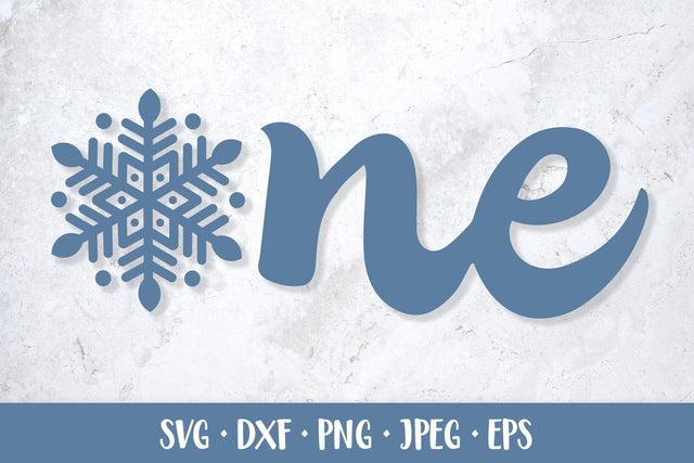 One Snowflake SVG. Winter Baby First Birthday. 1st Birthday Party SVG LaBelezoka 