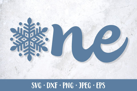 One Snowflake SVG. Winter Baby First Birthday. 1st Birthday Party SVG LaBelezoka 