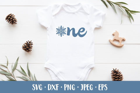 One Snowflake SVG. Winter Baby First Birthday. 1st Birthday Party SVG LaBelezoka 