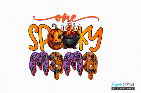 One spooky mama Sublimation Design Sublimation Regulrcrative 