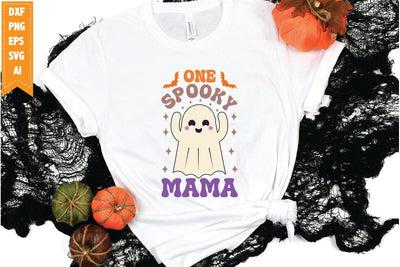 One spooky mama Svg, Halloween Svg, Funny Ghost Svg SVG shah alam 