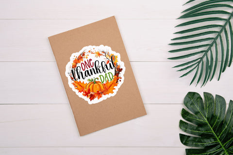 One thankful dad Sticker Design Sublimation Regulrcrative 