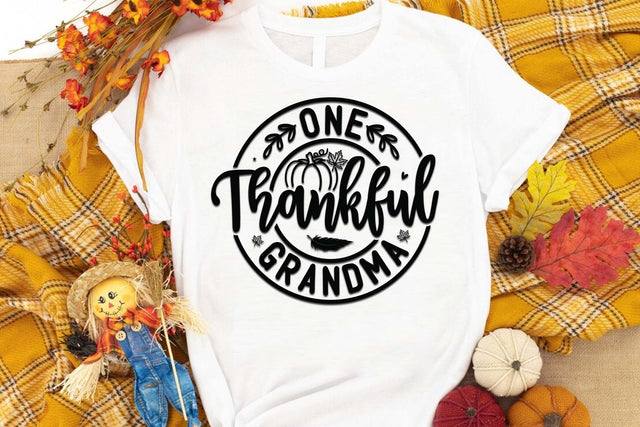 One thankful grandma svg, Grandma gift shirt, Funny grandma t shirt, fall thanksgiving svg, pumpkin svg, fall t shirt svg SVG Isabella Machell 